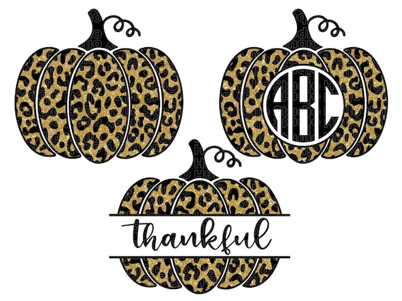 Halloween Leopard Pumpkin SVG Bundle, Thanksgiving Pumpkin Svg,Pumpkin Svg,Halloween Svg,Pumpkin Monogram Frame,Cricut,Silhouette,Glowforge