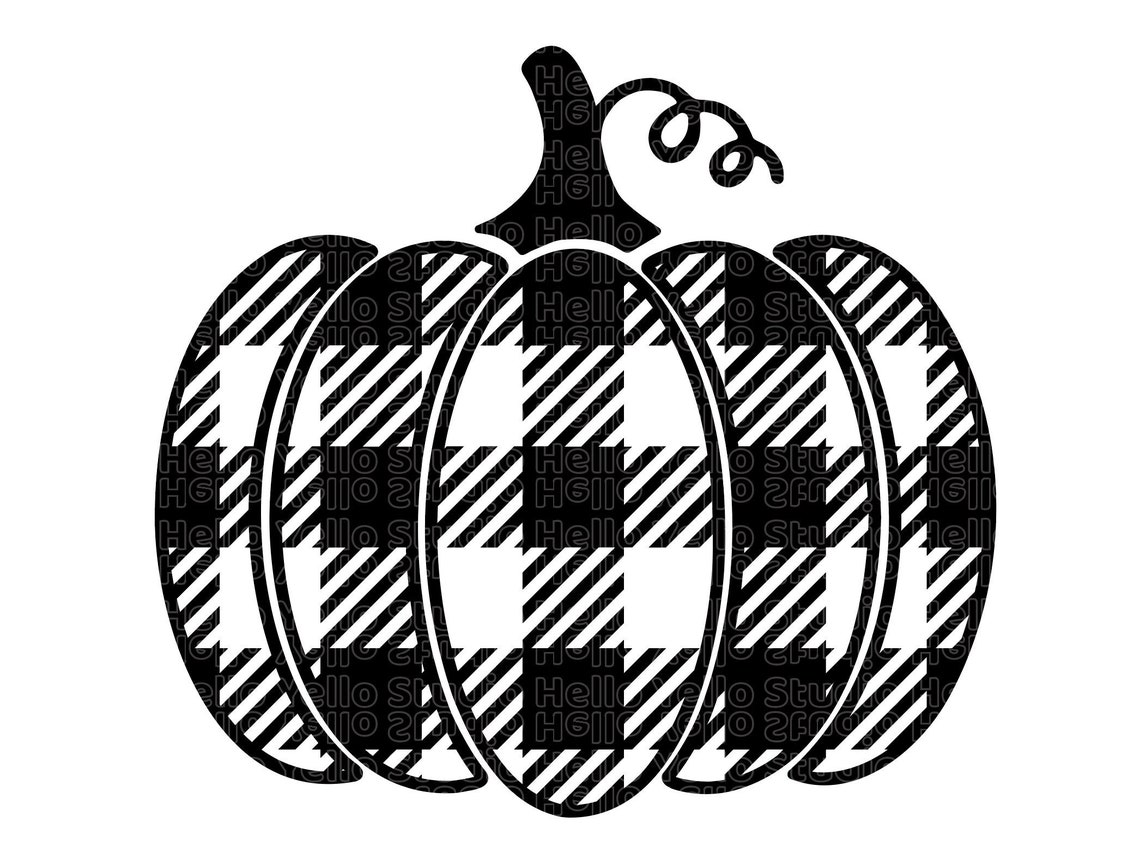 Buffalo Plaid Pumpkin SVG Thanksgiving Pumpkin Svg Pumpkin - Etsy