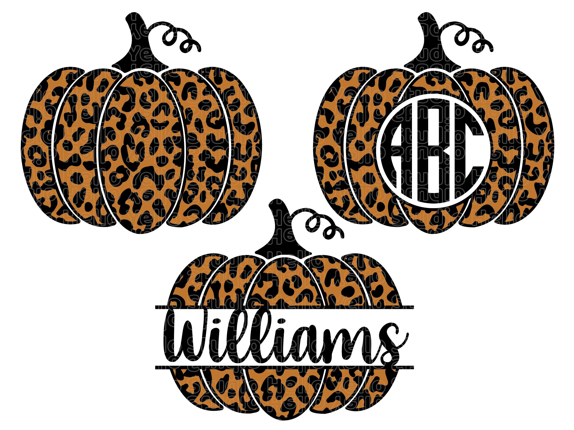 Halloween Leopard Pumpkin SVG Bundle Thanksgiving Pumpkin - Etsy