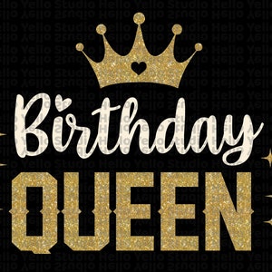 Reina del cumpleaños svg, Es mi cumpleaños svg, Cumpleaños svg, Feliz cumpleaños svg, Camiseta de cumpleaños, png, dxf, Imprimible, Archivo de corte, Cricut, Silueta