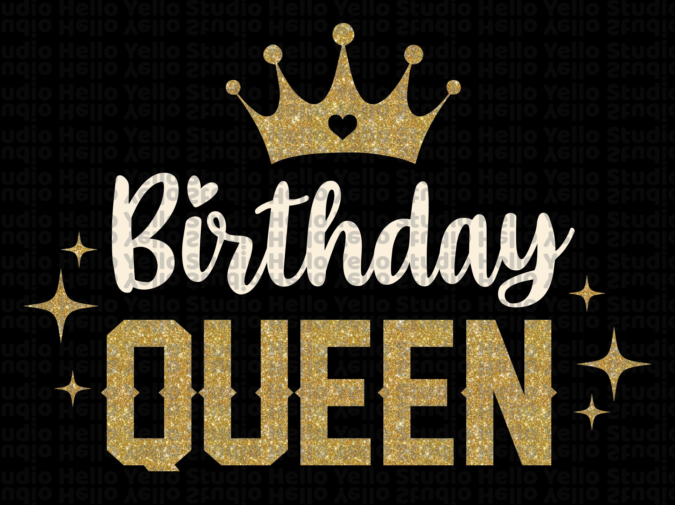 Birthday Queen Svg Its My Birthday Svg Birthday Svg Happy Etsy