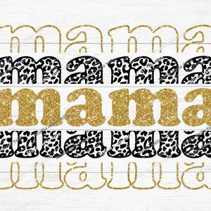 Mama Svg Mama Png Leopard Print Mama Svg Mom Svg Mothers - Etsy