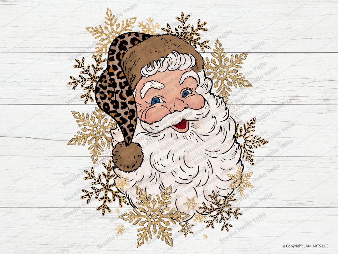 Santa Believe PNG, Santa Png, Christmas Png, Santa Sublimation Design  Download,believe,christmas Leopard,leopard Santa Hat Png,buffalo Plaid -  Etsy, image size:1080x810