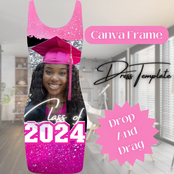 Dress Template Canva Frame Digital