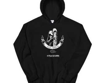 Aquarius Sign Zodiac Hoodie Men/Women, Aquarius Hoodie Women, Gift for Aquarius, Astrology Aquarius Symbol Horoscope Sign Sweatshirt