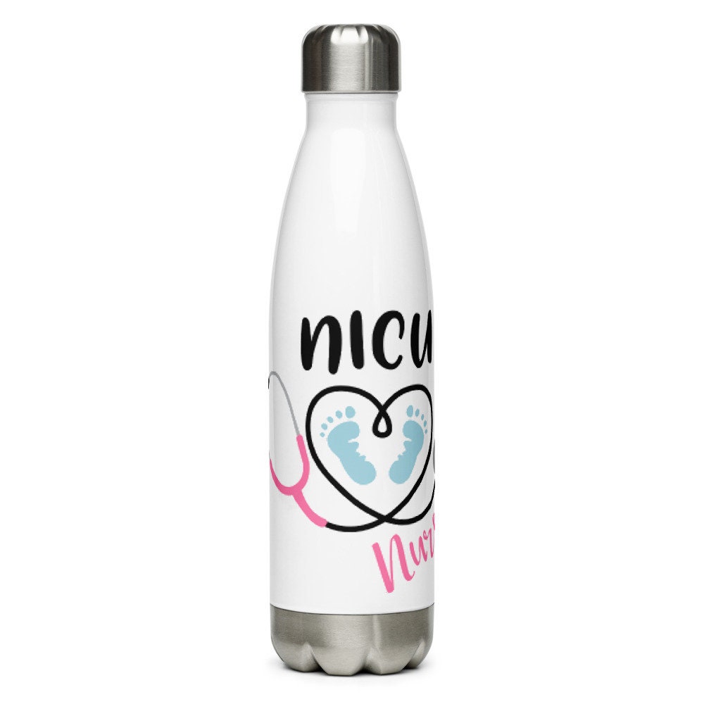 Nicu Stainless Steel Water Bottle Etsy