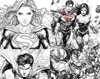 Digital DC Comics Coloring Book: 200+ Printable Pages