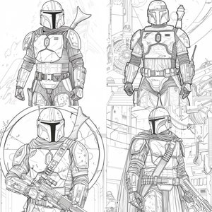 100+ Star Wars + The Mandalorian coloring pages