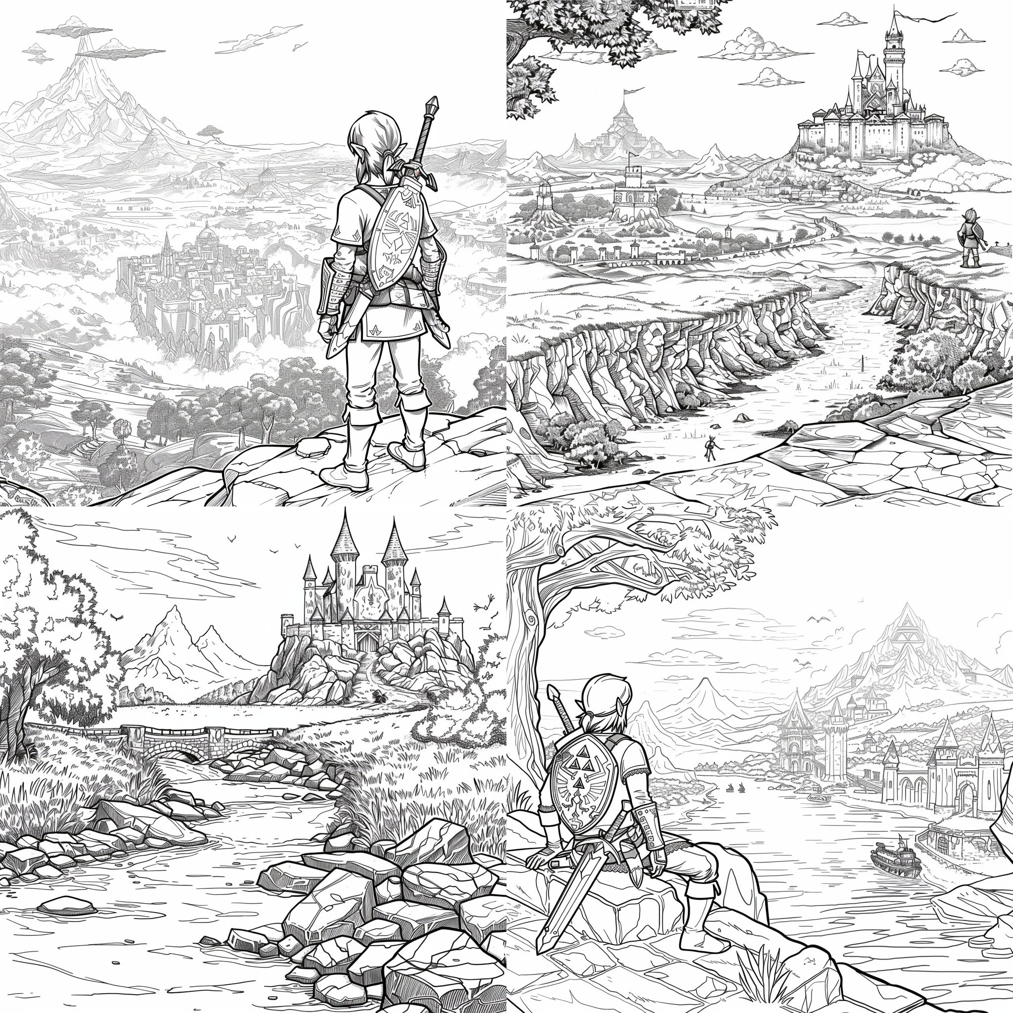 113 Legend of Zelda Inspired Coloring Book Pages - Etsy
