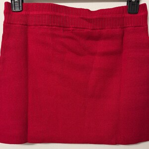 NWT LSPACE x Anthropologie Jet Set Mini Skirt red size large image 2
