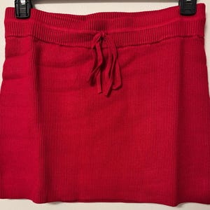NWT LSPACE x Anthropologie Jet Set Mini Skirt red size large image 1
