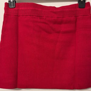 NWT LSPACE x Anthropologie Jet Set Mini Skirt red size large image 3