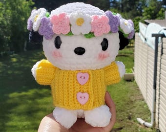 Amigurumi happy dog