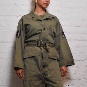 Vintage 1940s WWII Herringbone Coveralls