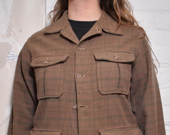 Vintage 1940s "Woolrich" Plaid Jacket