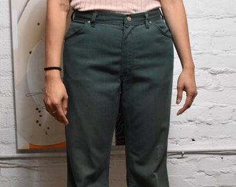 Vintage 1960s "Wrangler" Forest Green Pants
