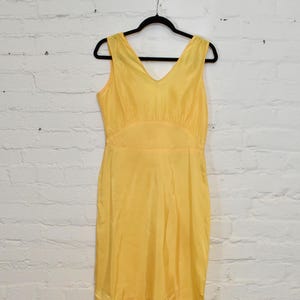 Vintage 1930s Yellow Taffeta Gown