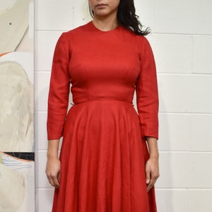 Red fit and on sale flare dress canada
