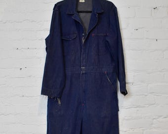 Vintage 1960s 1970s Big Ben Denim Coveralls