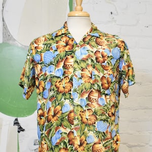 Vintage 1950s &quot;South Pacific&quot; Hawaiian Rayon Shirt