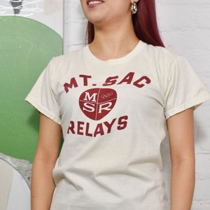 Vintage 60's Collegiate Pacific Mt. Sac Relays T-shirt image 1