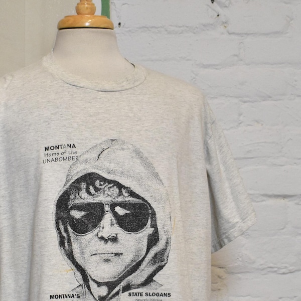 Vintage 1990's Ted Kaczynski Unabomber T-shirt