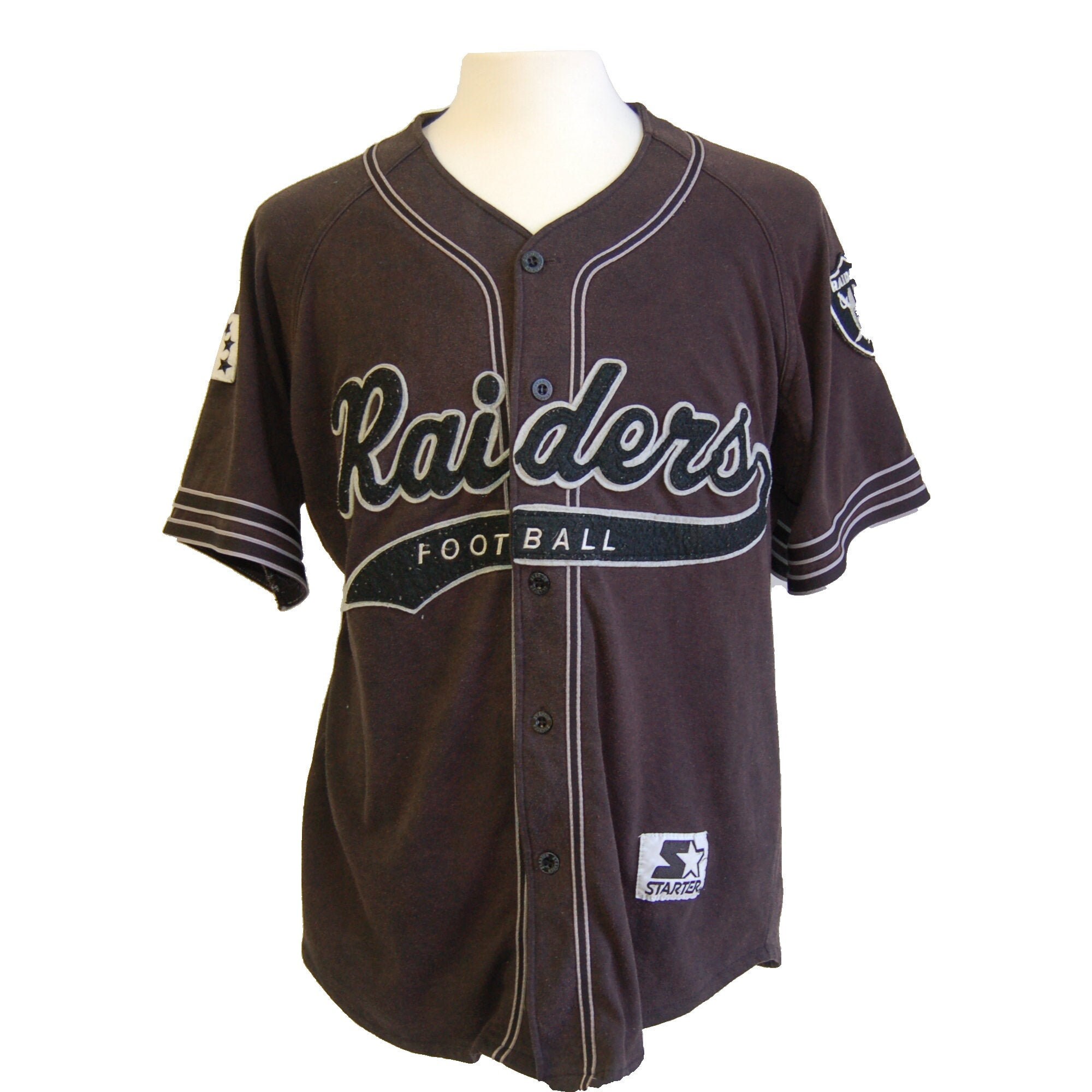 Vintage 90s Raiders Starter Jersey Etsy