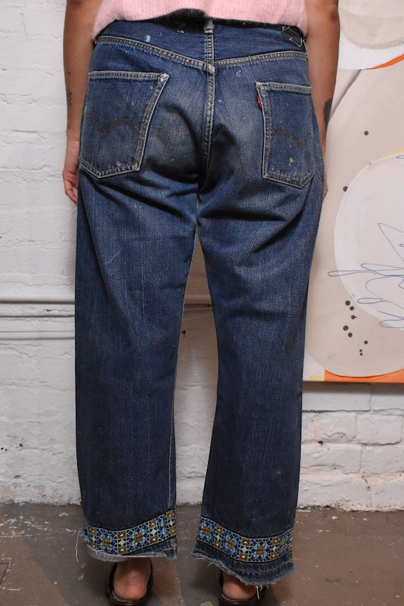 Vintage 60s Levis 501 Big E Redline Selvedge Jeans - image 2