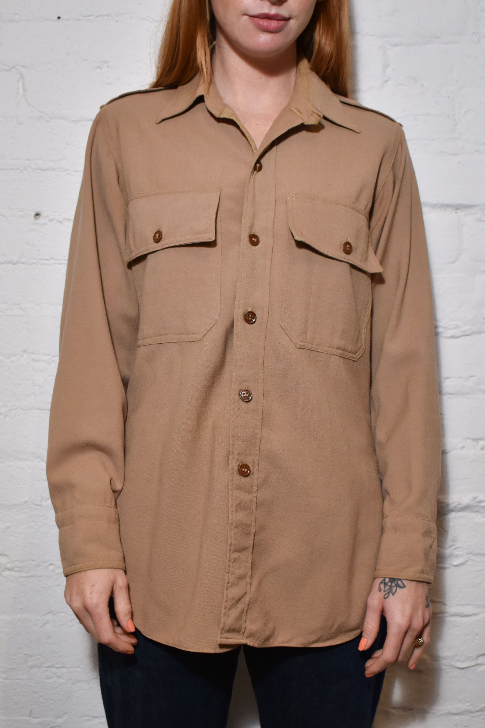 40s Gabardine Shirt - Etsy 40s Gabardine Shirt - Etsy
