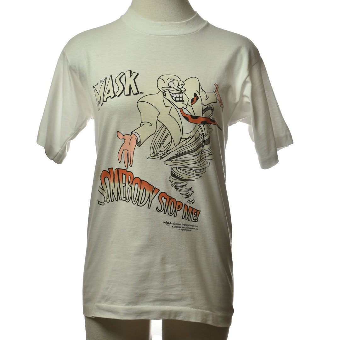 Vintage 1996 the Mask Somebody Stop Me Single Stitch Made in USA Size S