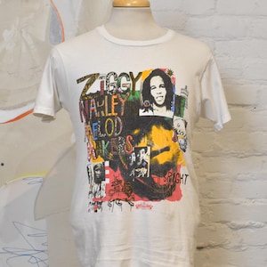 Vintage 1989 Ziggy Marley And The Melody Makers One Bright Day World Tour T-Shirt / Graphic / Concert Tee