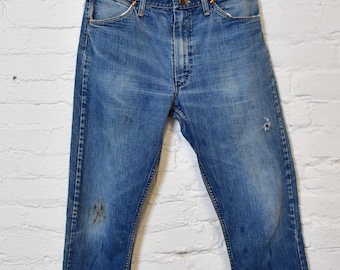 Vaqueros azules vintage Wrangler Talon con cremallera de los años 60