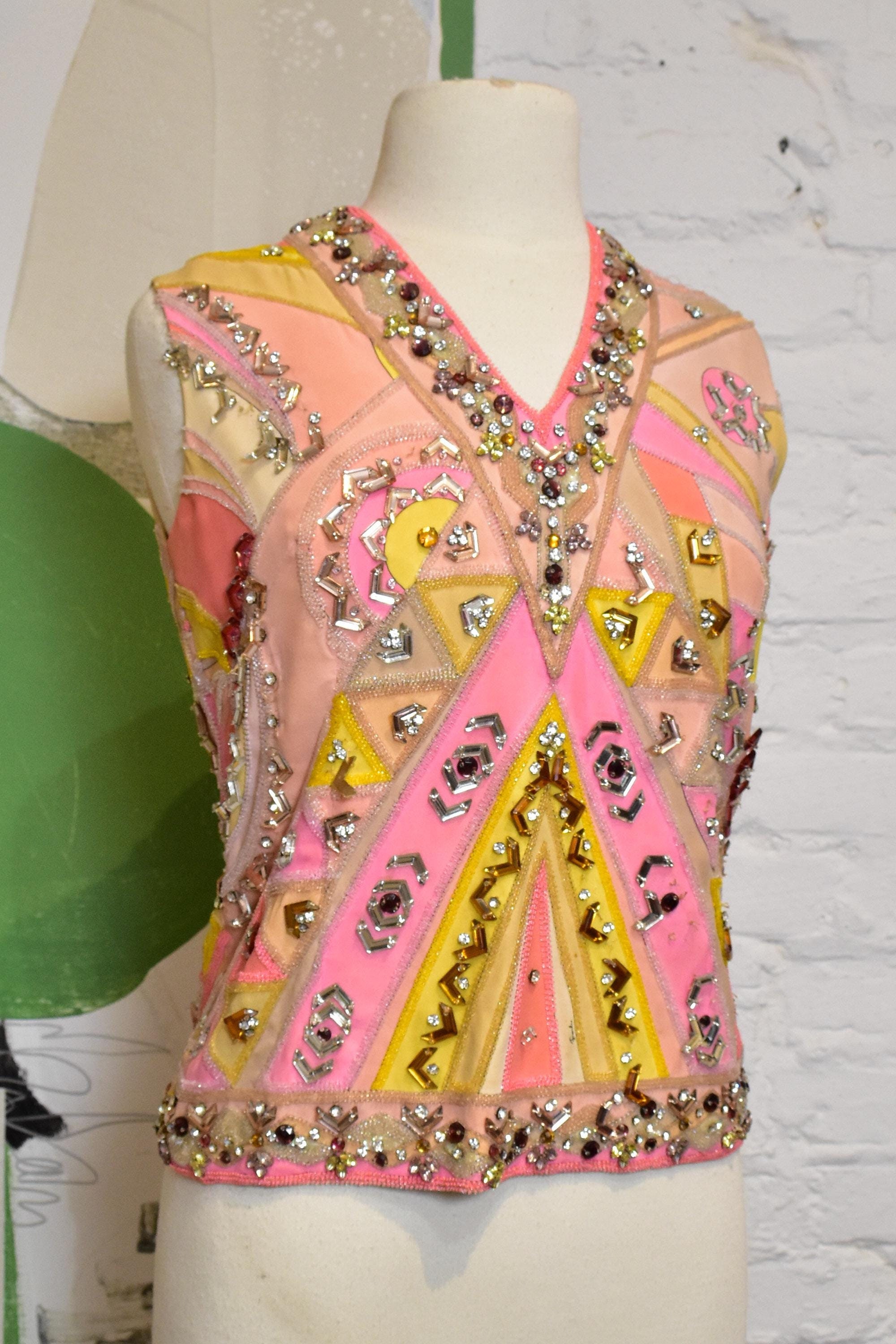 み*ん様 EMILIO PUCCI SILK ビジュー付きターバン Vintage Emilio Pucci for Saks Fifth Avenue Butterfly Silk