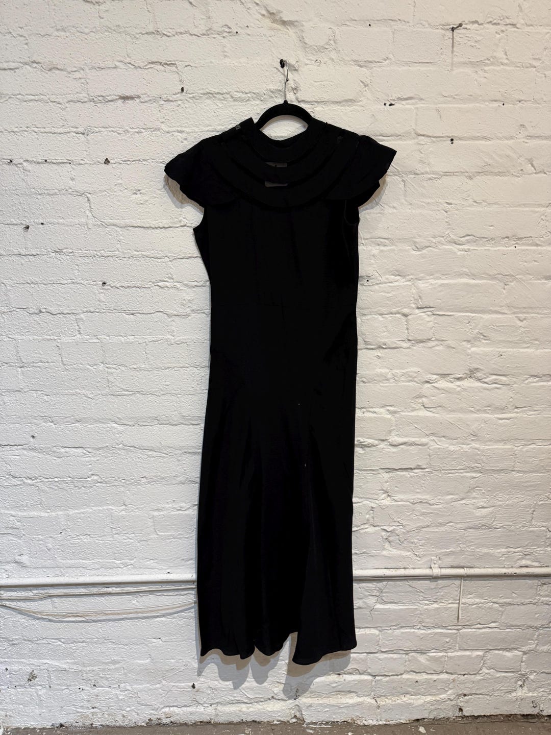 Vintage 1930s Formal Black Crepe Dress With Capelet and Belt - Etsy