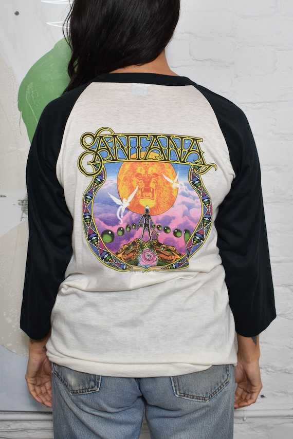 1979年ヴィンテージ「サンタナ」マラソンツアー ラグランTシャツ