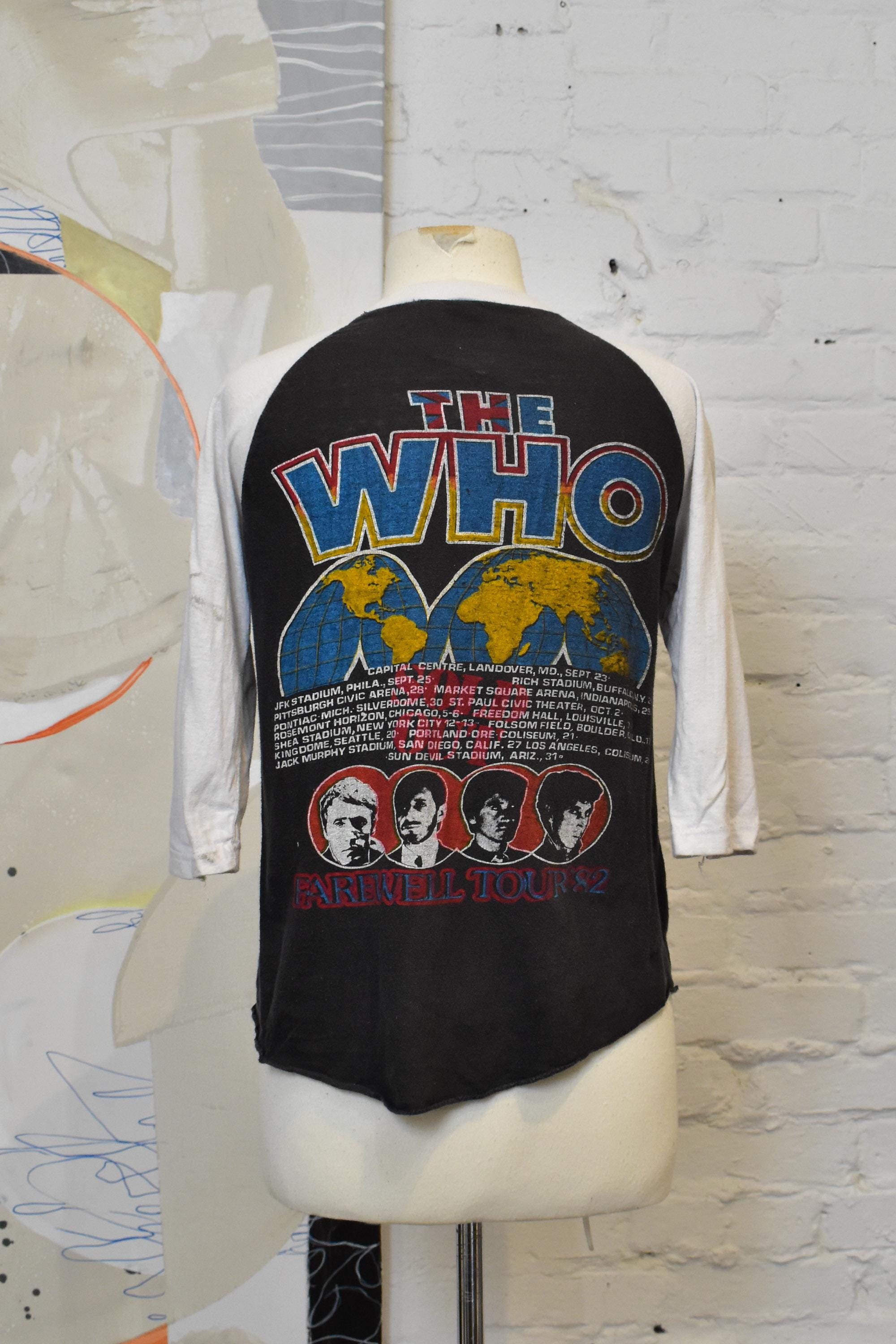 Vintage 1982 the Who Farewell Tour Raglan T-shirt - Etsy