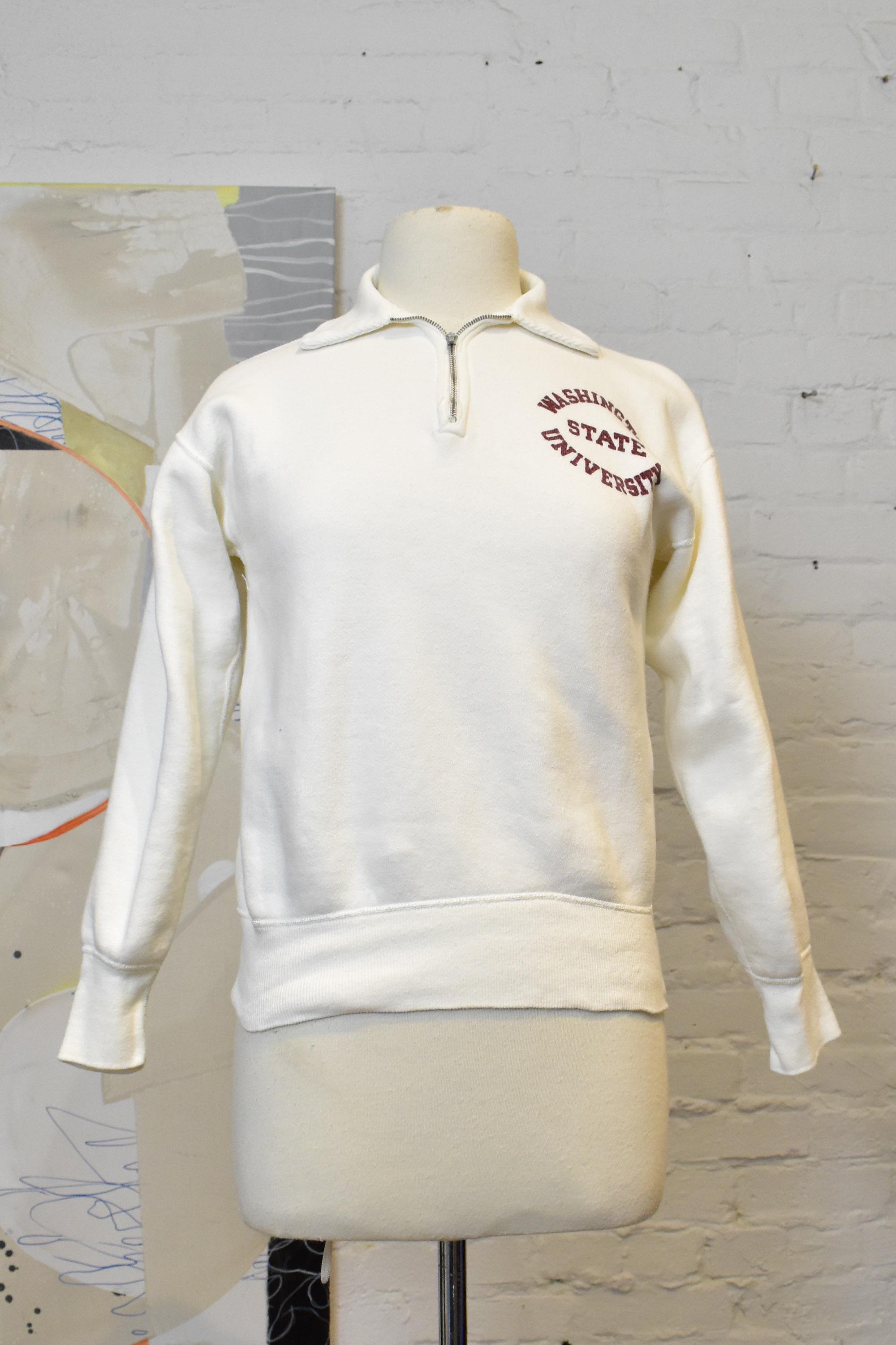 Vintage 1950's Quarter Zip Sweatshirt - Etsy