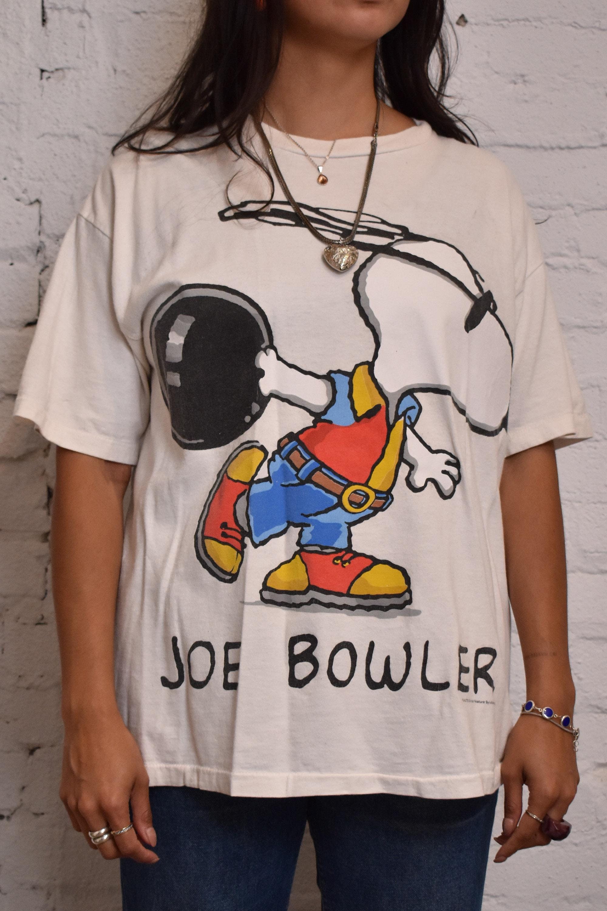 Vintage 1990s Joe Bowler Snoopy Bowling T-shirt - Etsy