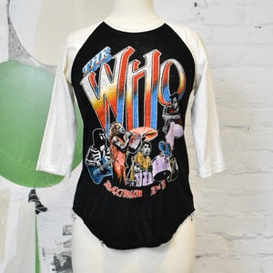 Vintage 1970s/80s The Who Keith Moon Raglan T-shirt