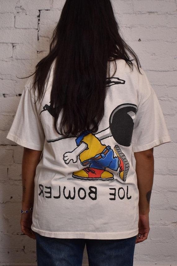 Vintage 1990s Joe Bowler Snoopy Bowling T-shirt - Etsy