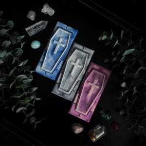 Coffin Wax Melts | spooky - gothic inspired - halloween - horror - autumn - fall - highly scented wax melts - gift idea