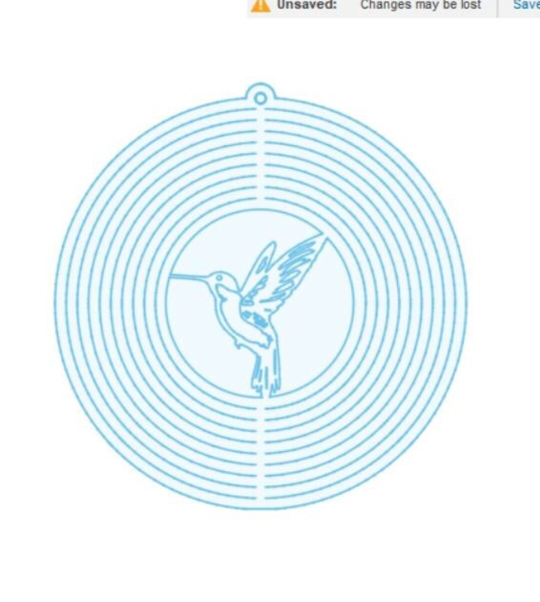 Hummingbird Wind Spinner CNC Plasma DXF/SVG Cut File Etsy
