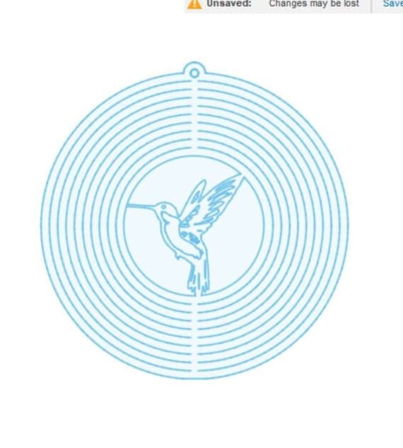 Hummingbird Wind Spinner CNC Plasma DXF/SVG Cut File Etsy