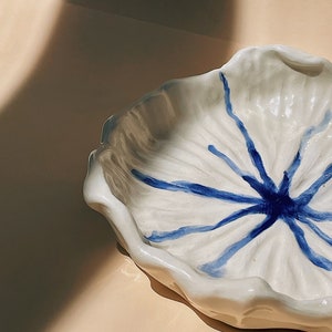 Handmade Ceramic Jewelry Dish Blue Lake image 2