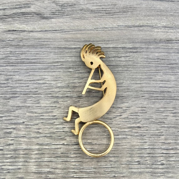 Vintage Ultra Craft Kokopelli Eyeglass Holder Mat… - image 1