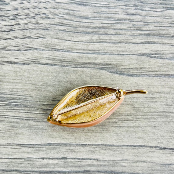 Vintage Liz Claiborne Mother of Pearl Small Leaf … - image 8