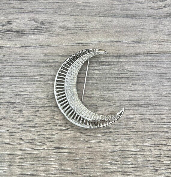Sarah Coventry “Crescent Moon” 1959 Silver Tone B… - image 1