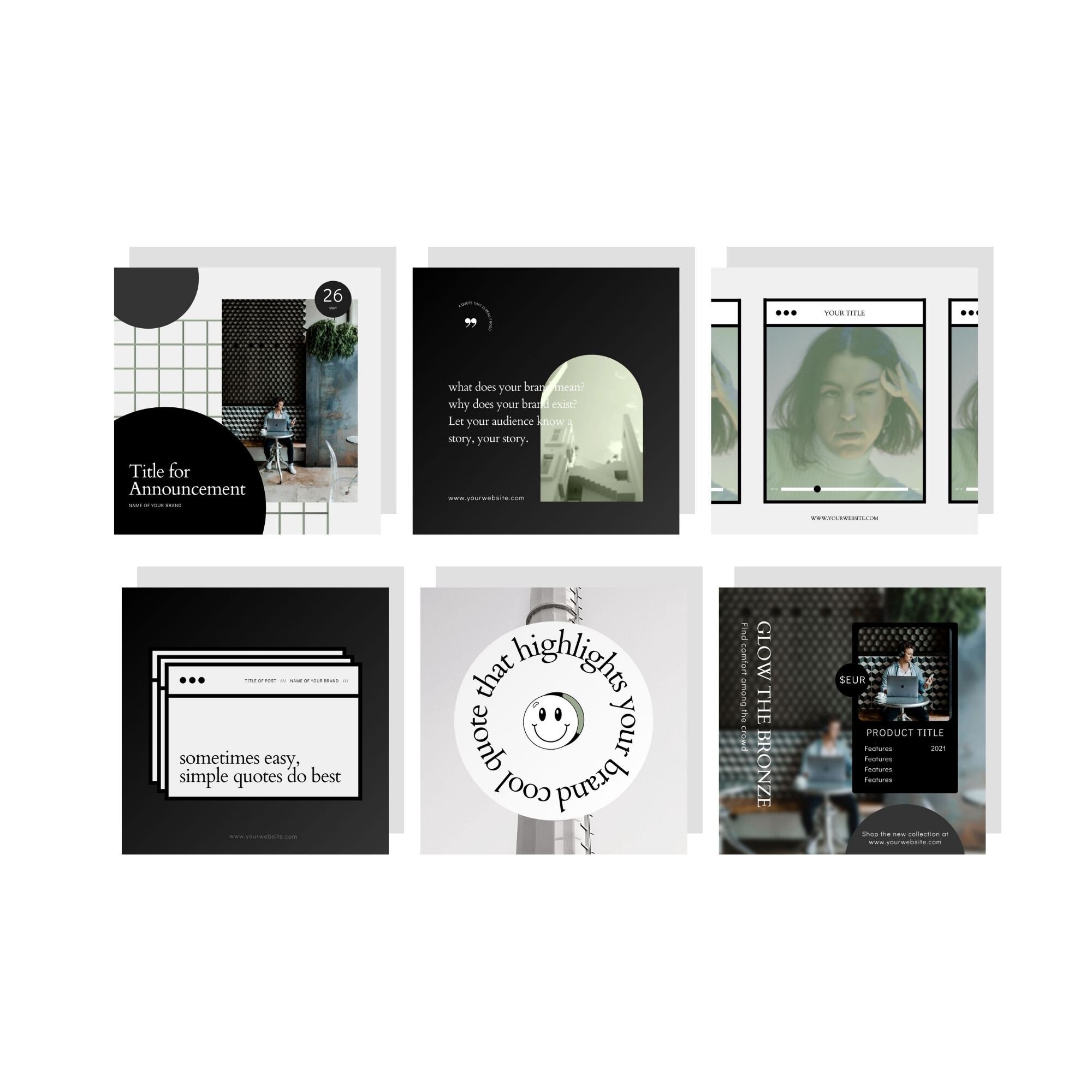 30 Customizable Instagram Templates for Instagram Feed and Etsy 30 Customizable Instagram Templates for Instagram Feed and Etsy