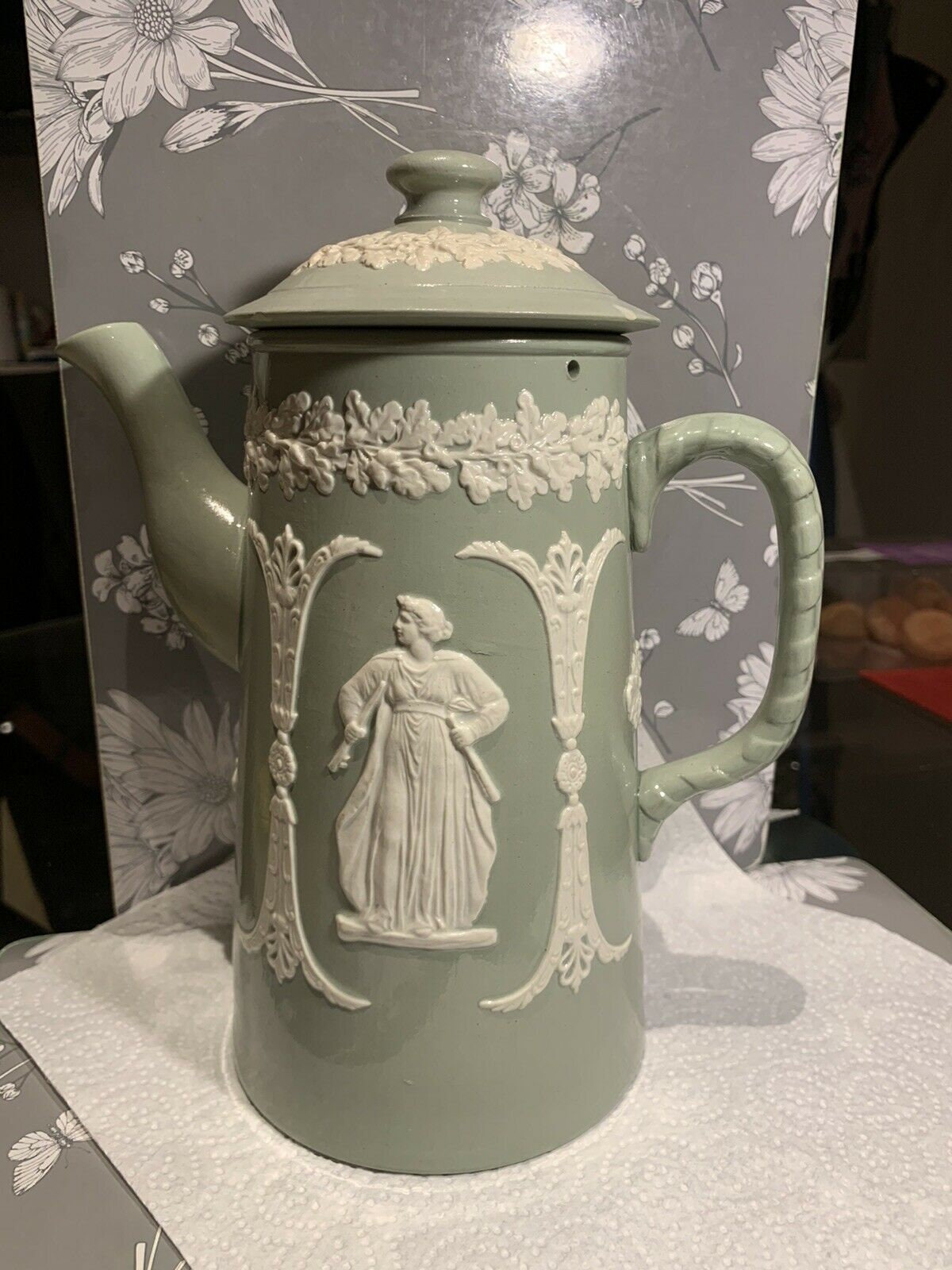 Large Dudson Jasperware Coffee Pot Etsy