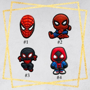 スパイダーマン クロコダイルチャーム マイルズアクセサリー サマーデザイン PVC 装飾靴ピンバッジ
